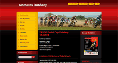 Desktop Screenshot of motokrosdubnany.cz