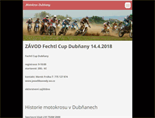 Tablet Screenshot of motokrosdubnany.cz
